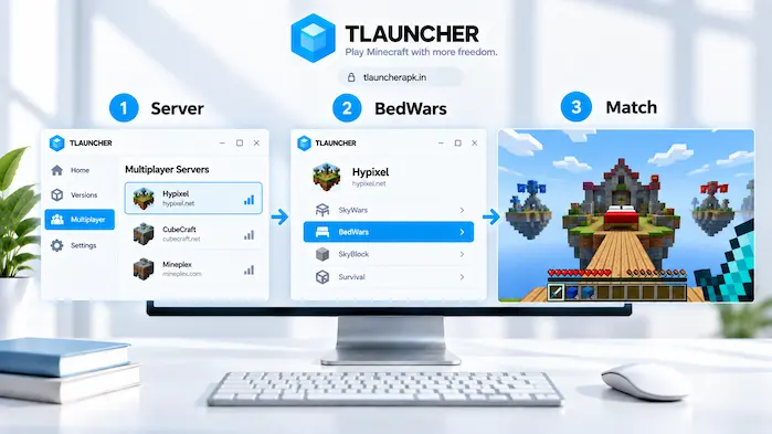 TLauncher BedWars server setup