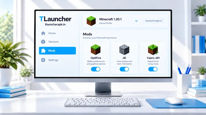 TLauncher Mods Minecraft launcher interface