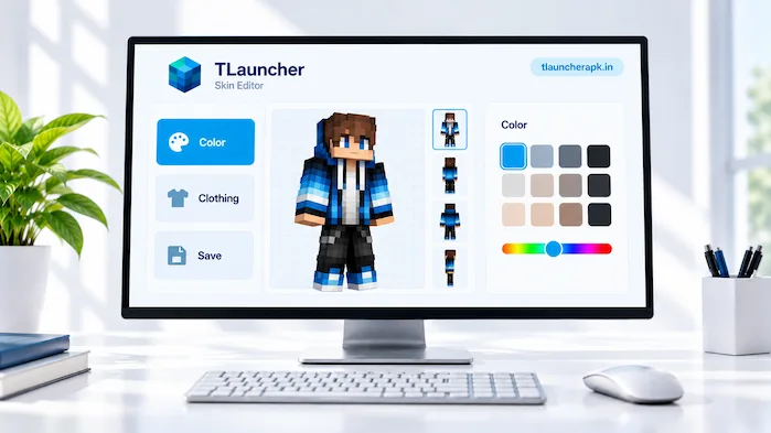 TLauncher Skin Editor for custom Minecraft skins