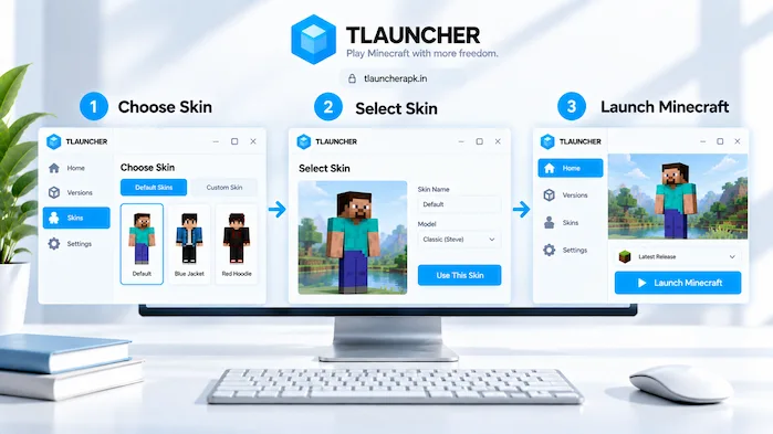 TLauncher Skins selection process